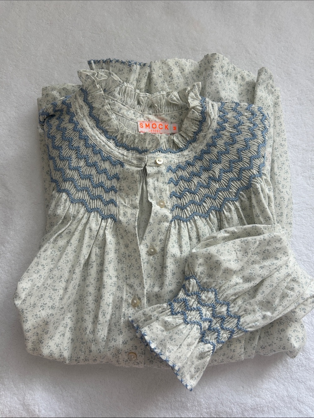 SMOCK LONDON LONG SLEEVE BLOUSE